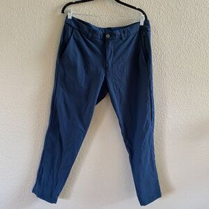 Lululemon ABC Commision Slim Pants Mens 34 X28.5” Navy Blue Stretch Warpstreme